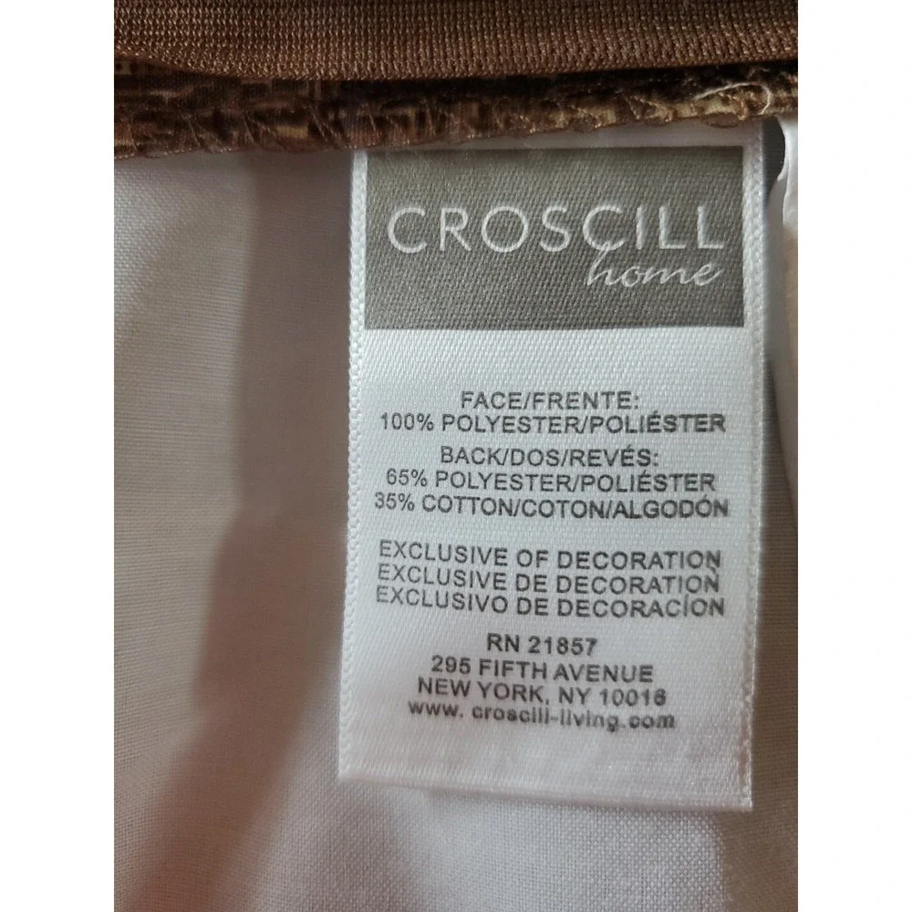 croscill pillow shams Set Of 2 Standard Covers EUC 30.5x24